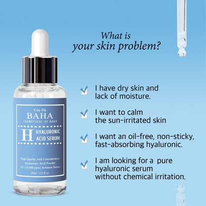 Cos De BAHA Hyaluronic Acid Serum Korean Skincare | VELVET GLOW