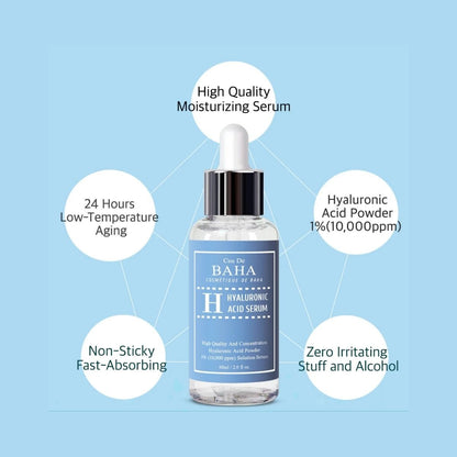 Cos De BAHA Hyaluronic Acid Serum Korean Skincare | VELVET GLOW