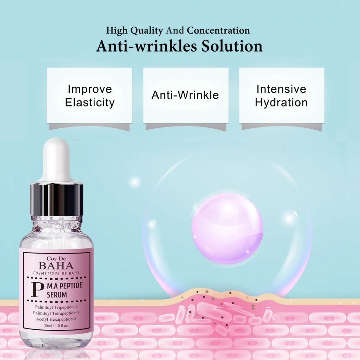 Cos De BAHA M.A Peptide Serum Korean Skincare | VELVET GLOW