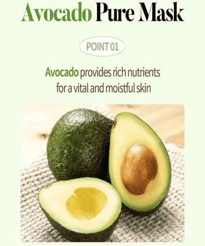 COSNORI Avocado Pure Mask Korean Skincare | VELVET GLOW
