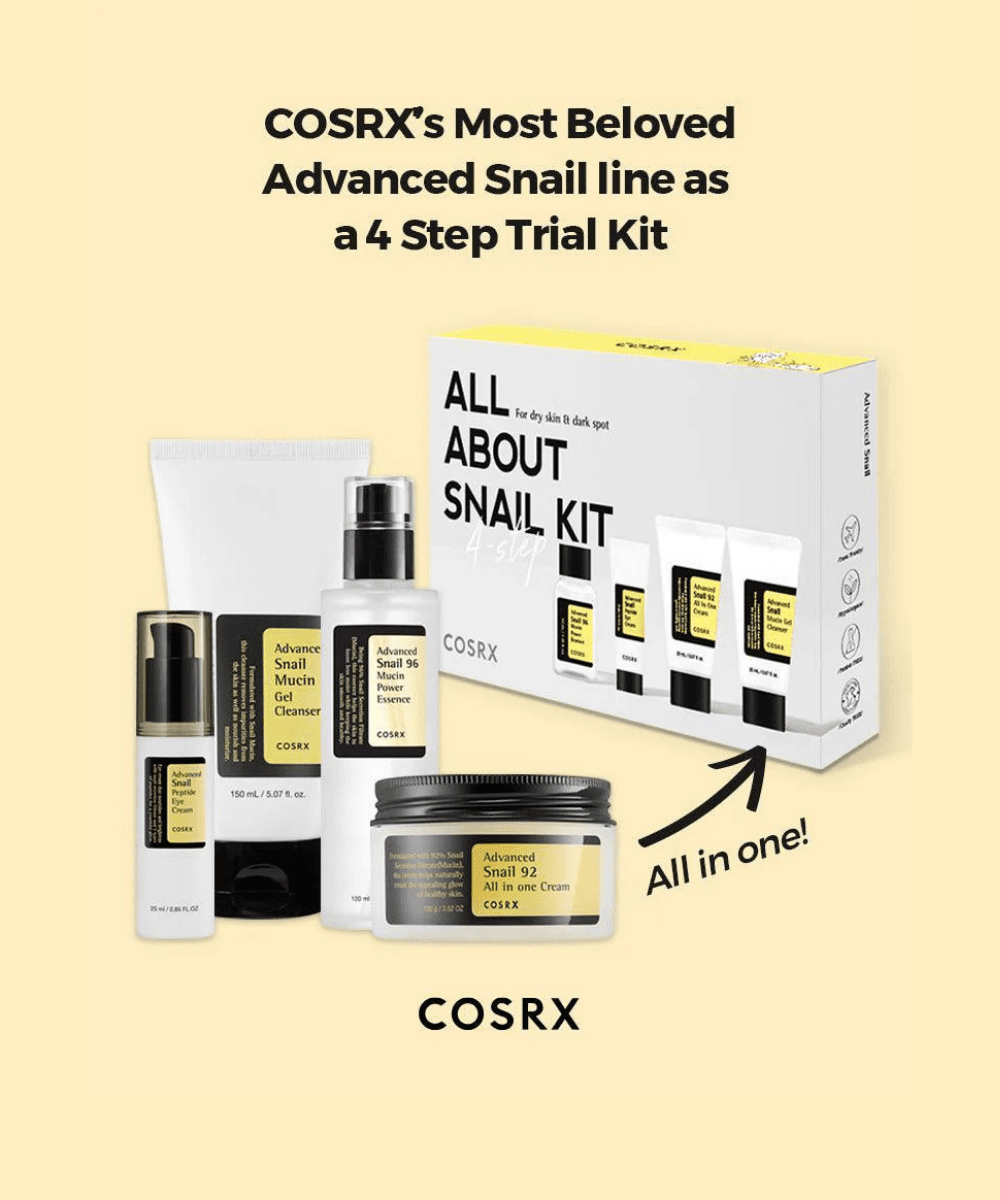 COSRX All About Snail Trial Kit Korean Skincare | VELVET GLOW