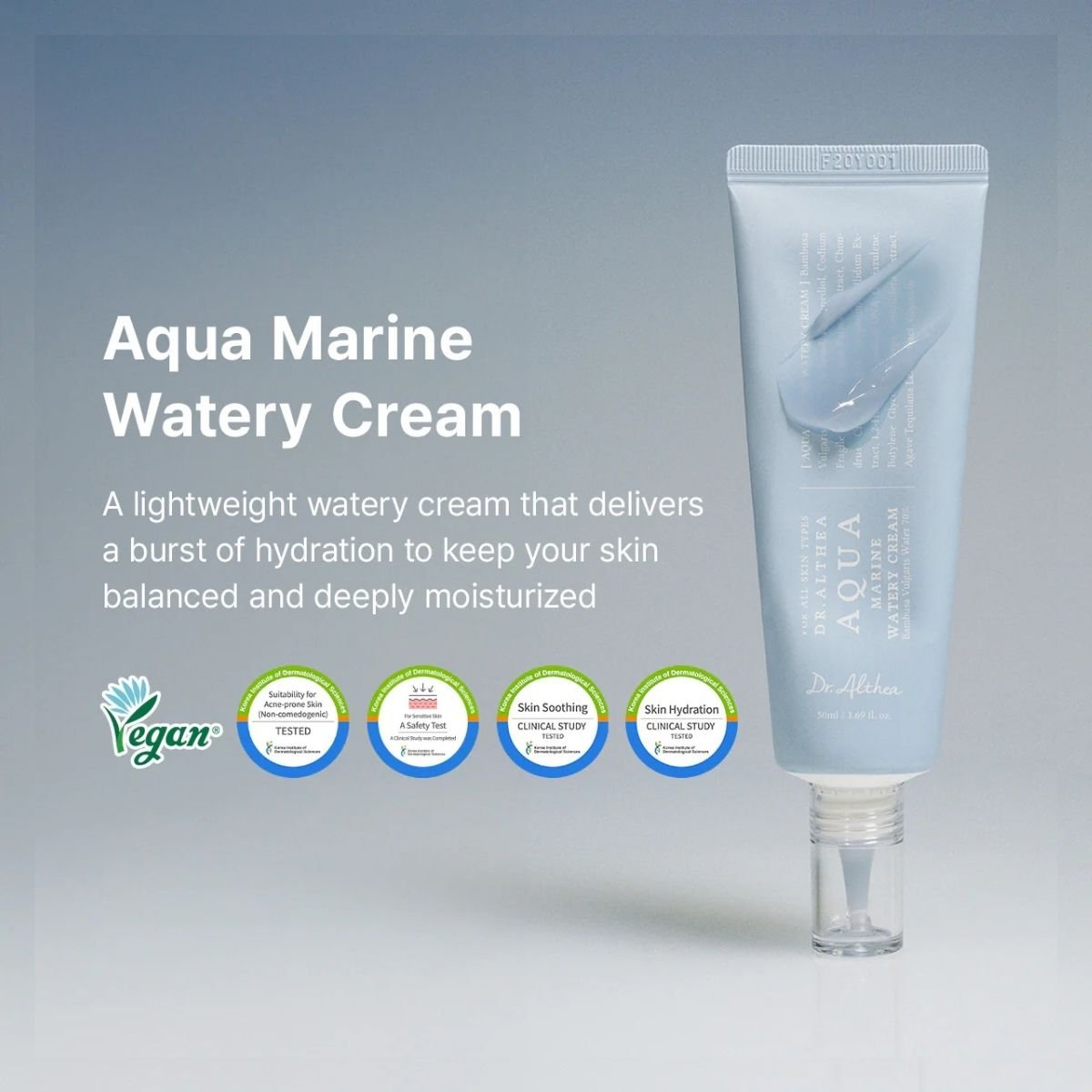 Dr. Althea Aqua Marine Watery Cream Korean Skincare | VELVET GLOW