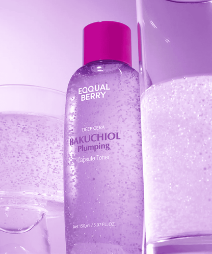 EQQUALBERRY Bakuchiol Plumping Capsule Toner Korean Skincare | VELVET GLOW