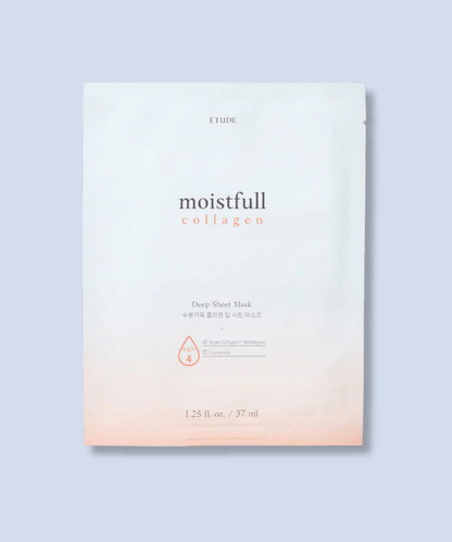 ETUDE Moistfull Collagen Deep Sheet Mask Korean Skincare | VELVET GLOW