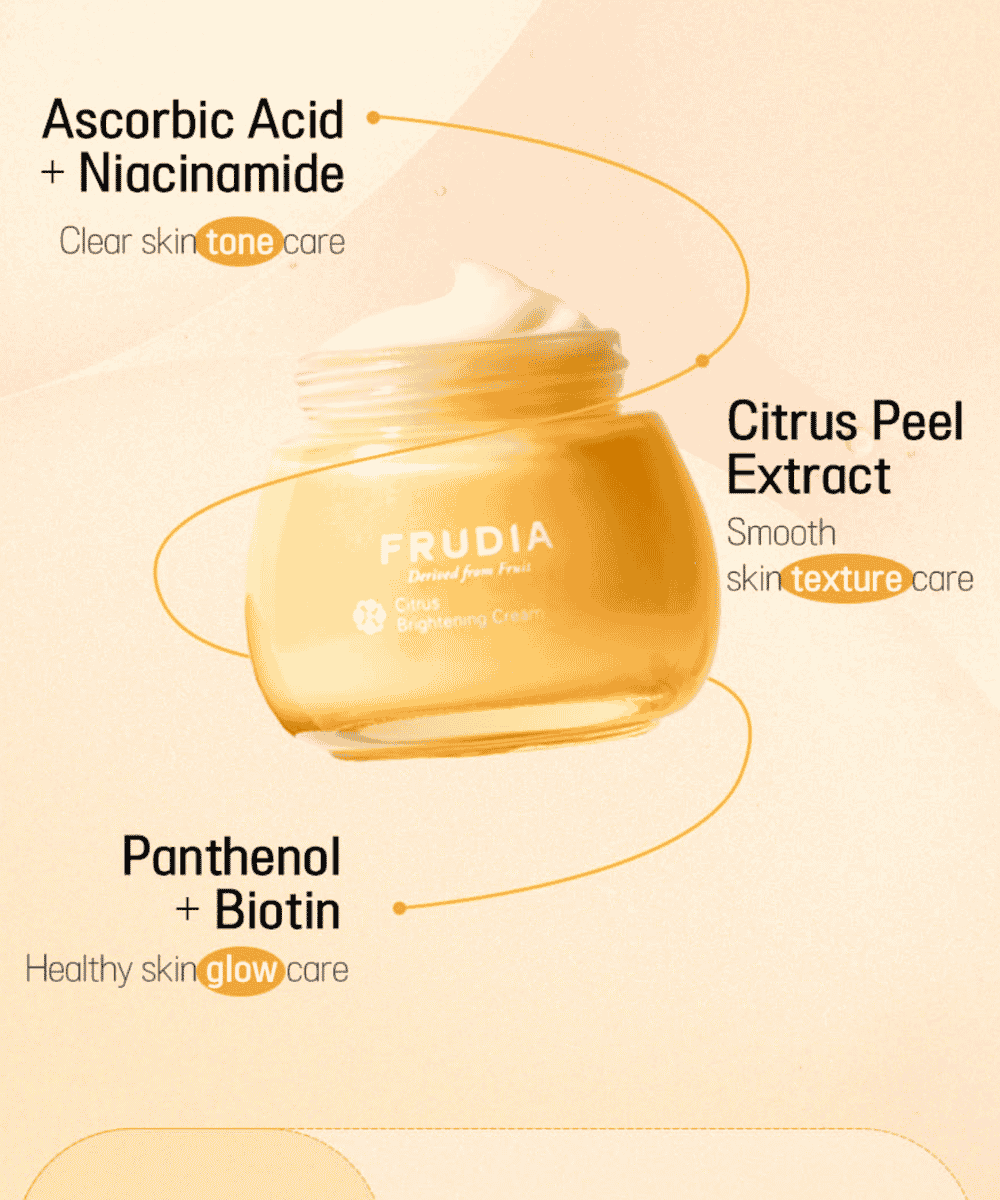 Frudia Citrus Brightening Cream Korean Skincare | VELVET GLOW