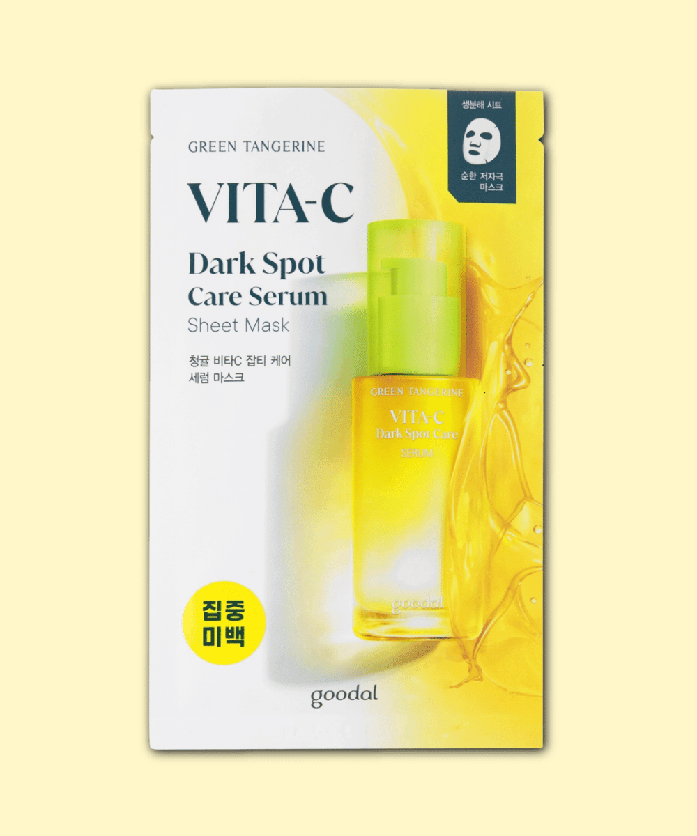 Goodal Green Tangerine Vita C Dark Spot Serum Sheet Mask Korean Skincare | VELVET GLOW