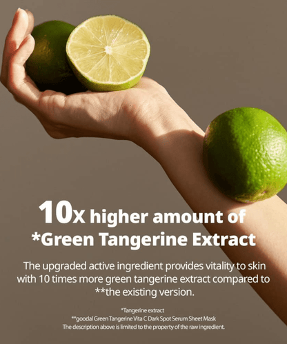 Goodal Green Tangerine Vita C Dark Spot Serum Sheet Mask Korean Skincare | VELVET GLOW