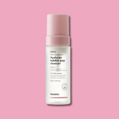 HANSKIN Real Complexion Hyaluron Bubble Pop Cleanser Korean Skincare | VELVET GLOW