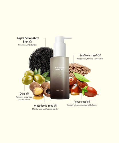 haruharu wonder Black Rice Moisture Deep Cleansing Oil Korean Skincare | VELVET GLOW