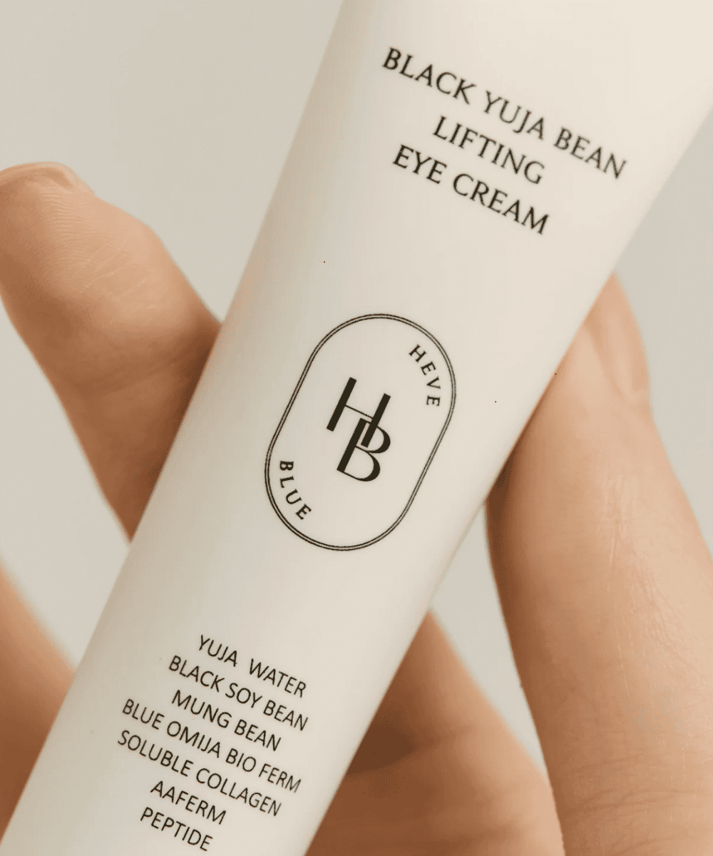 Heveblue Black Yuja Bean Lifting Eye Cream Korean Skincare | VELVET GLOW