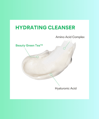Innisfree Green Tea Amino Hydrating Cleansing Foam Korean Skincare | VELVET GLOW