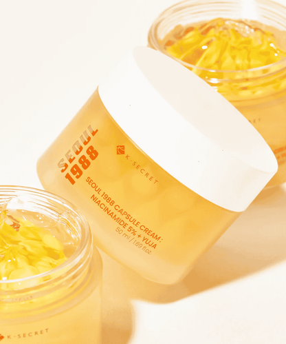 K - SECRET Capsule Cream: Niacinamide 5% + Yuja Korean Skincare | VELVET GLOW