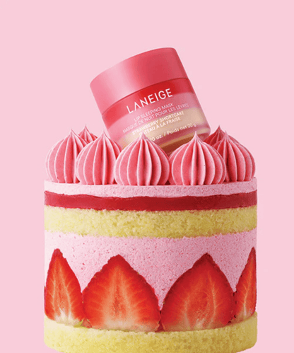 LANEIGE Strawberry Shortcake Lip Sleeping Mask Korean Skincare | VELVET GLOW