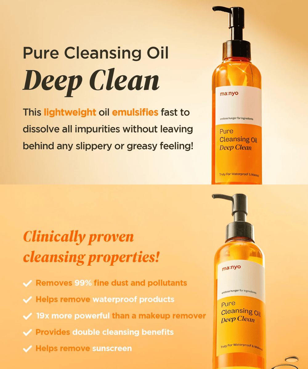 Ma:nyo Pure Cleansing Oil Deep Clean Korean Skincare | VELVET GLOW