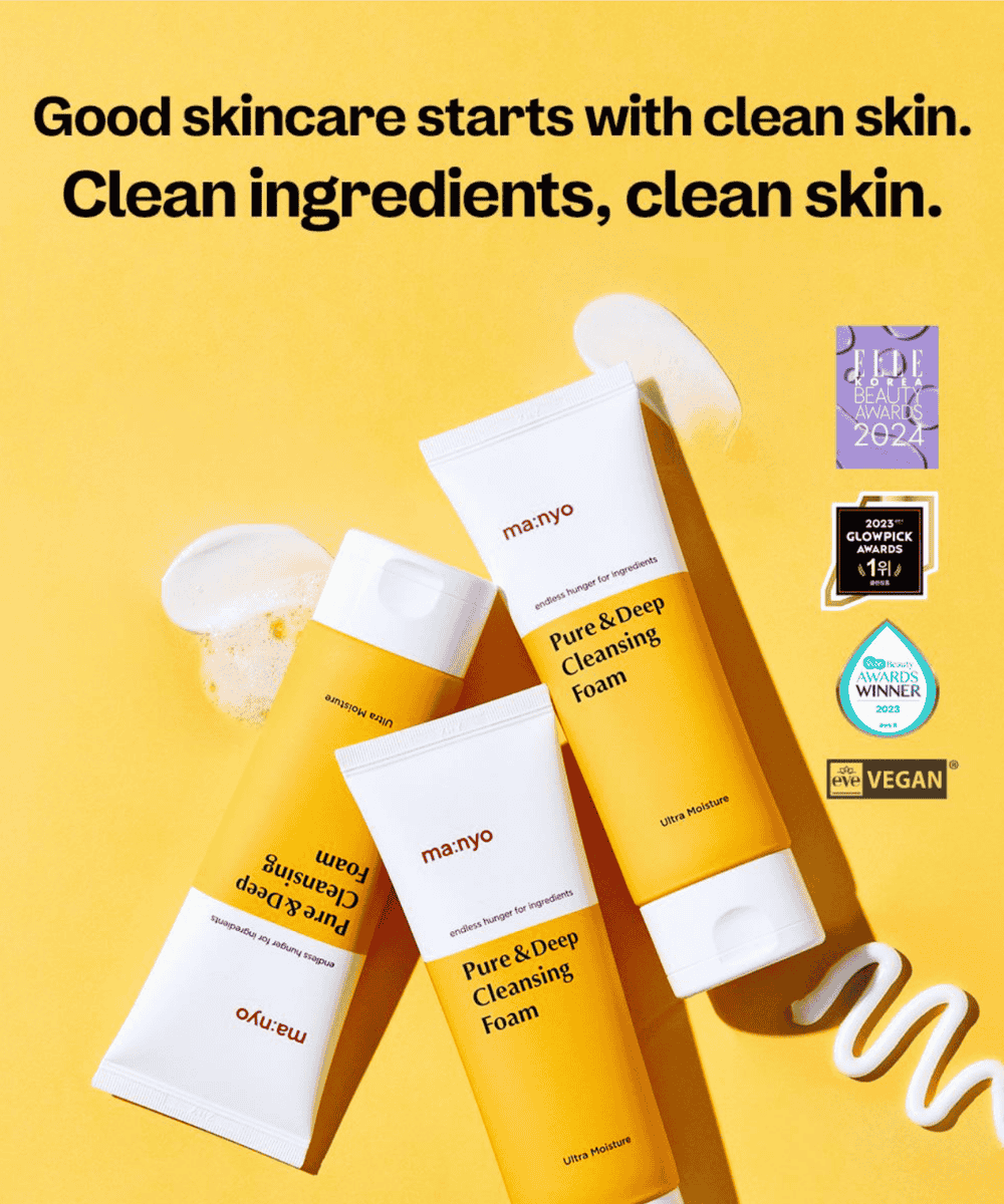 Ma:nyo Pure &amp; Deep Cleansing Foam Korean Skincare | VELVET GLOW