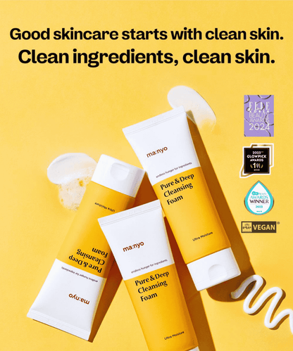 Ma:nyo Pure &amp; Deep Cleansing Foam Korean Skincare | VELVET GLOW