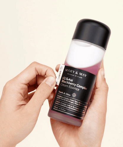 MÁRY&amp;MAY Vegan Blackberry Complex Cream Essence Korean Skincare | VELVET GLOW