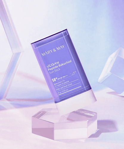 MÁRY&amp;MAY Vegan Peptide Bakuchiol Sun Stick SPF50+ PA++++ Korean Skincare | VELVET GLOW