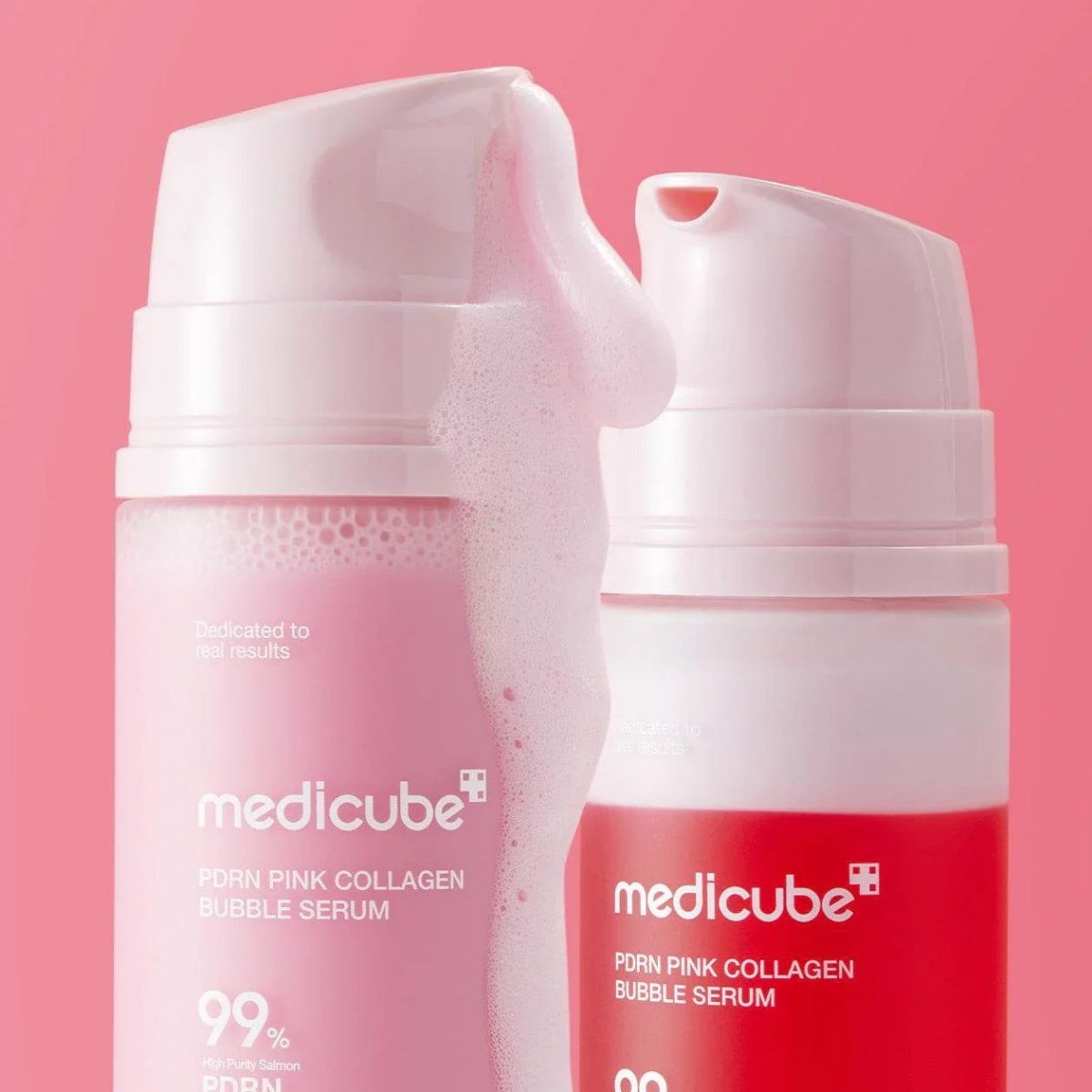 Medicube PDRN Pink Collagen Bubble Serum Korean Skincare | VELVET GLOW