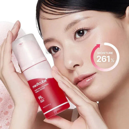 Medicube PDRN Pink Collagen Bubble Serum Korean Skincare | VELVET GLOW