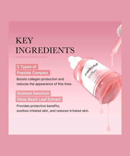 Medicube PDRN Pink Peptide Glow Serum Korean Skincare | VELVET GLOW
