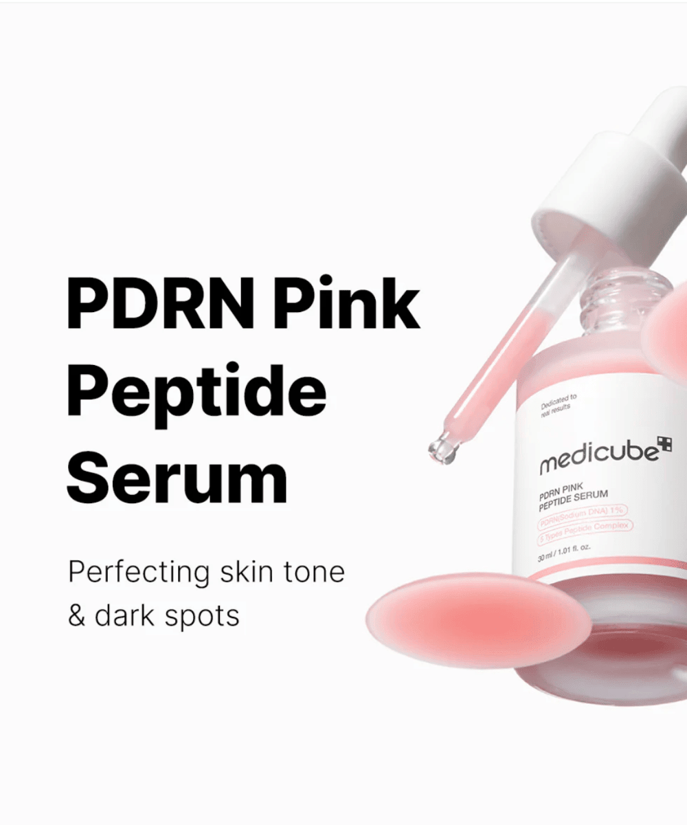 Medicube PDRN Pink Peptide Glow Serum Korean Skincare | VELVET GLOW