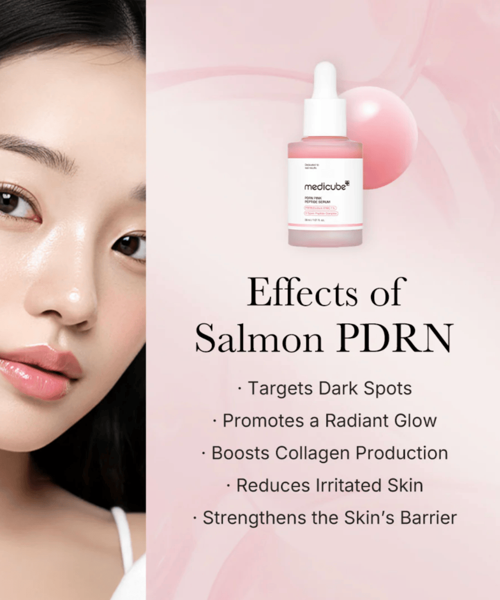 Medicube PDRN Pink Peptide Glow Serum Korean Skincare | VELVET GLOW