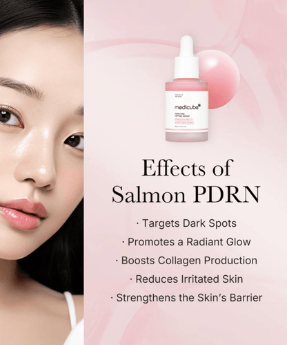 Medicube PDRN Pink Peptide Glow Serum Korean Skincare | VELVET GLOW