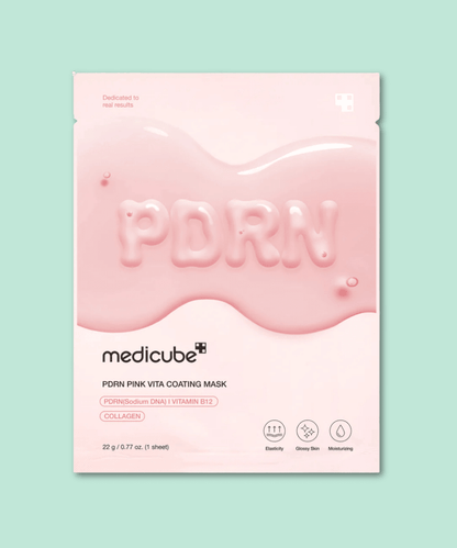 Medicube PDRN Pink Vita Coating Mask Korean Skincare | VELVET GLOW