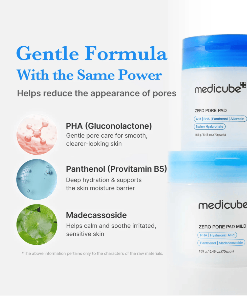 Medicube Zero Pore Pad Mild Korean Skincare | VELVET GLOW