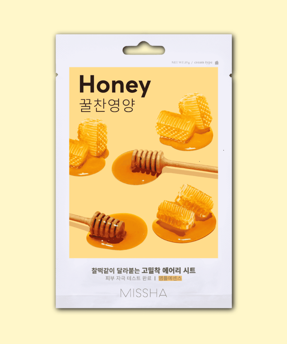 MISSHA Airy Fit Sheet Mask Honey Korean Skincare | VELVET GLOW
