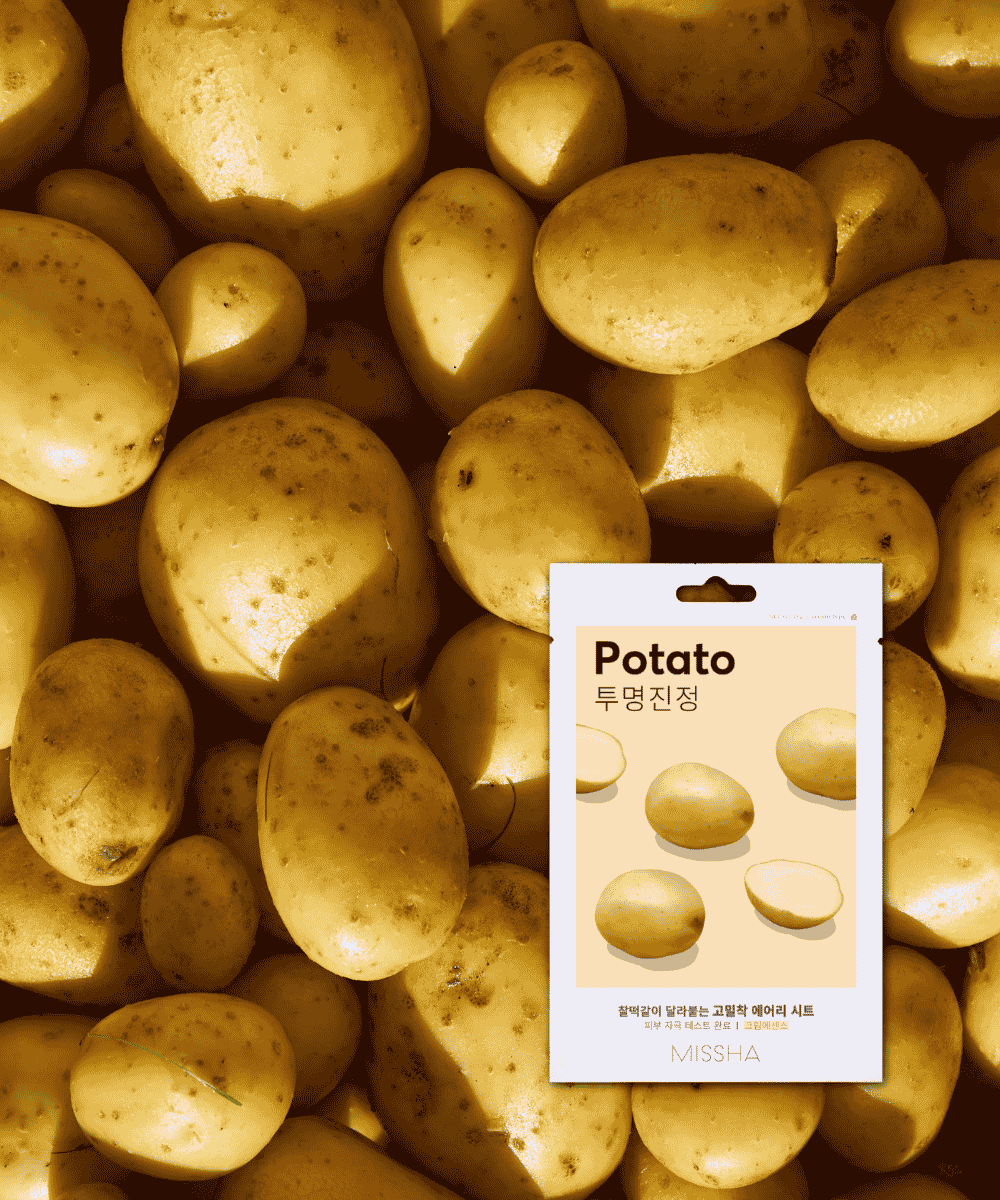 MISSHA Airy Fit Sheet Mask Potato Korean Skincare | VELVET GLOW