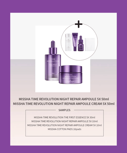 MISSHA Time Revolution Night Repair Special Set Korean Skincare | VELVET GLOW