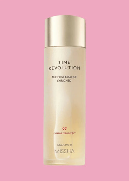 MISSHA Time Revolution The First Essence Enriched Korean Skincare | VELVET GLOW