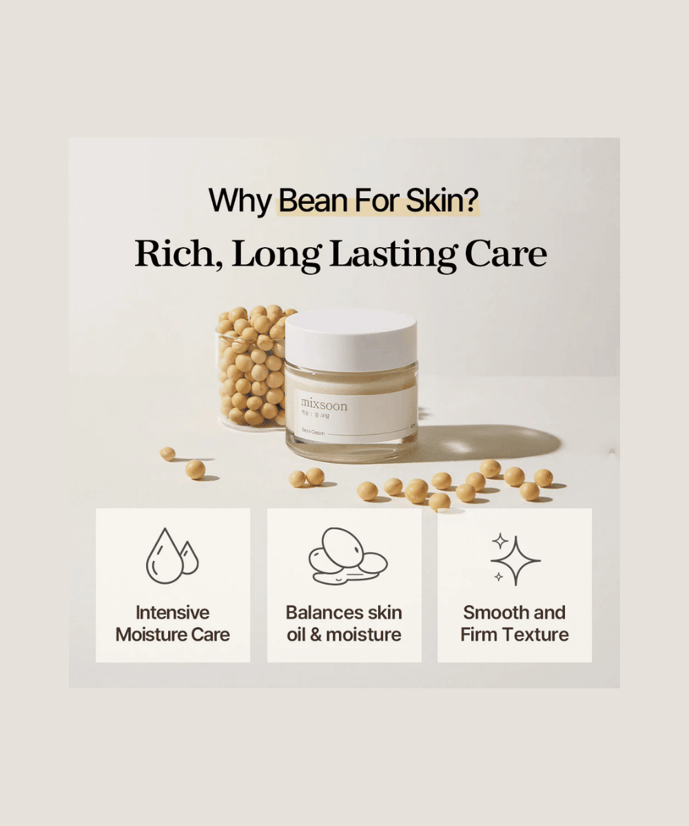 mixsoon Bean Cream Korean Skincare | VELVET GLOW