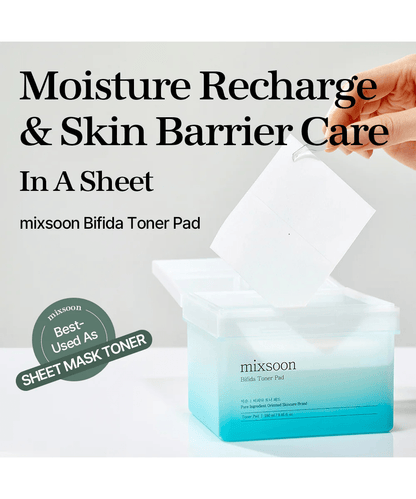 mixsoon Bifida Toner Pad Korean Skincare | VELVET GLOW
