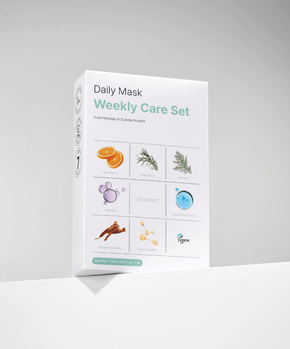 mixsoon Daily Mask Weekly Care Set Korean Skincare | VELVET GLOW