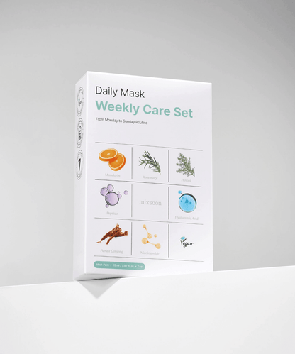 mixsoon Daily Mask Weekly Care Set Korean Skincare | VELVET GLOW