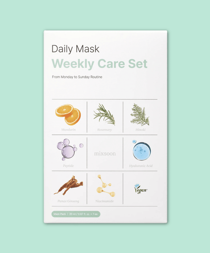 mixsoon Daily Mask Weekly Care Set Korean Skincare | VELVET GLOW