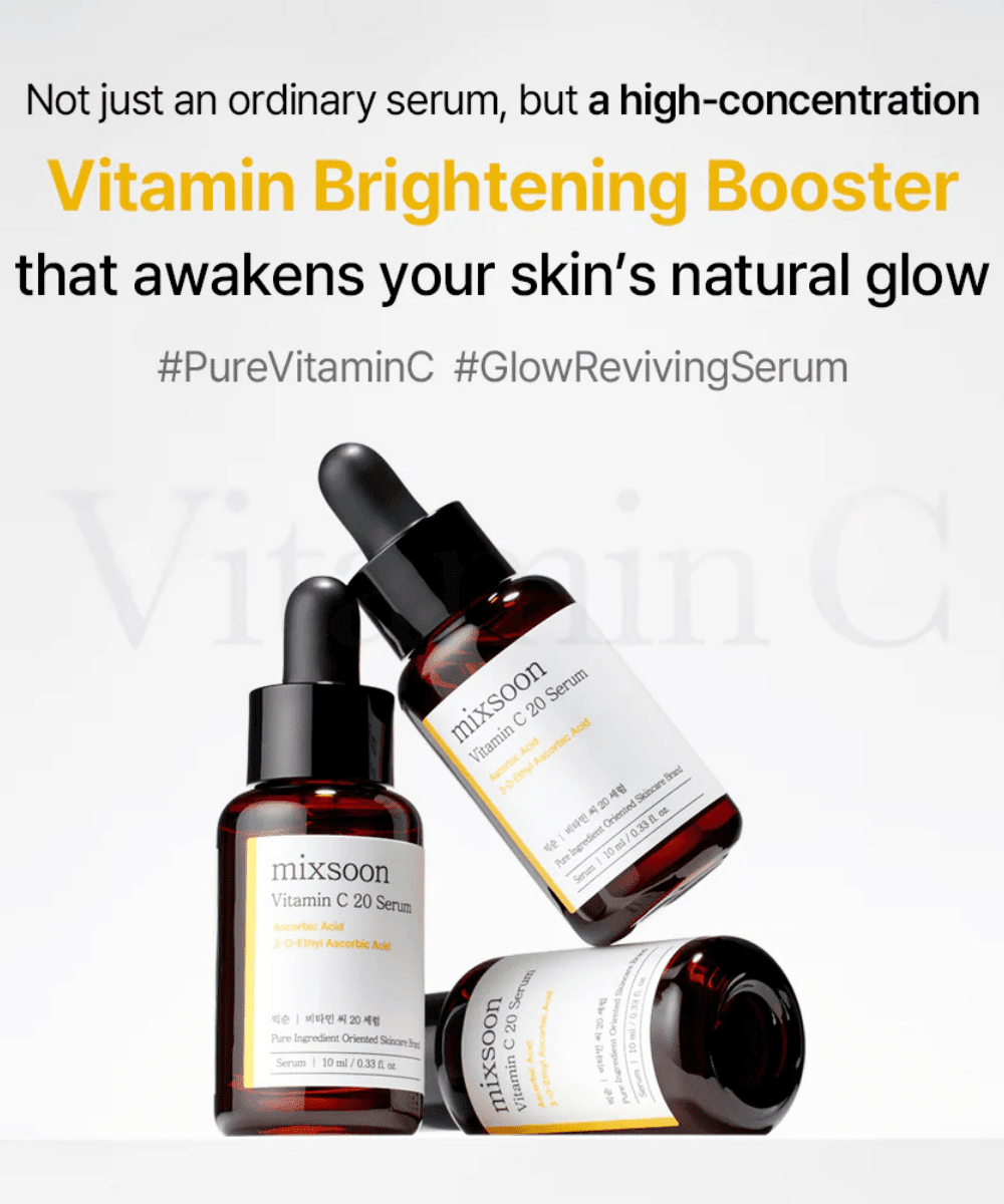 mixsoon Vitamin C 20 Serum Korean Skincare | VELVET GLOW