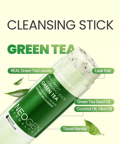 NEOGEN Real Fresh Cleansing Stick Green Tea Korean Skincare | VELVET GLOW