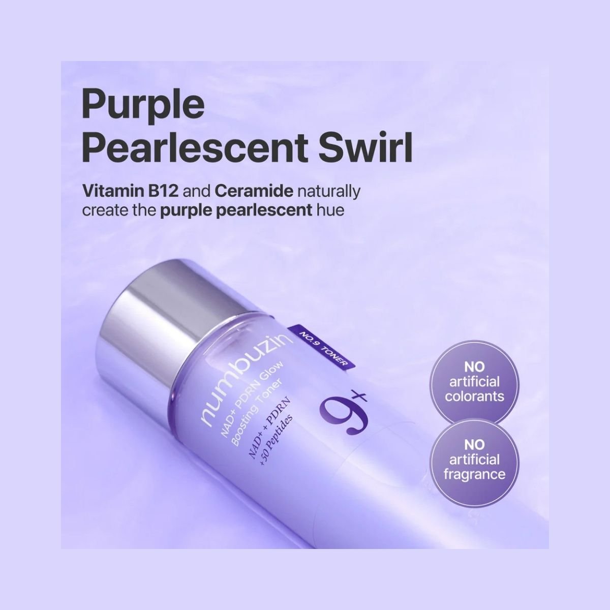 numbuzin No.9 NAD PDRN Glow Boosting Toner Korean Skincare | VELVET GLOW