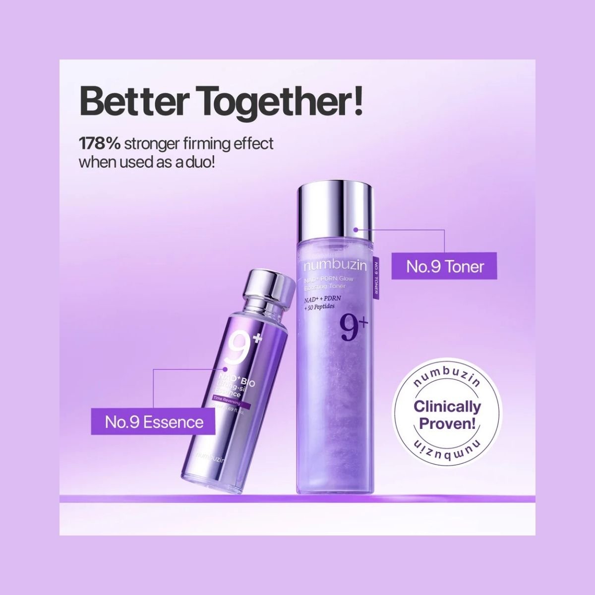 numbuzin No.9 NAD PDRN Glow Boosting Toner Korean Skincare | VELVET GLOW
