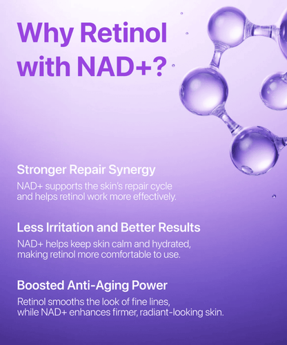 numbuzin No.9 NAD+ Retinol Volumetox Eye Cream Korean Skincare | VELVET GLOW