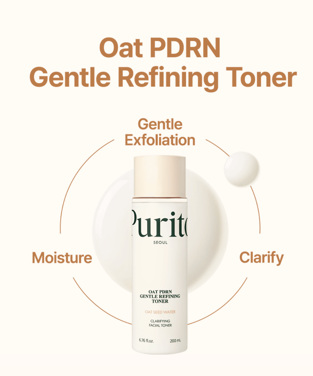 Purito Seoul Oat PDRN Gentle Refining Toner Korean Skincare | VELVET GLOW