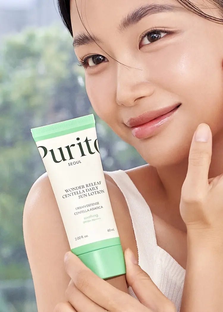 Purito Seoul Wonder Releaf Centella Daily Sun Lotion SPF50+ PA++++ Korean Skincare | VELVET GLOW