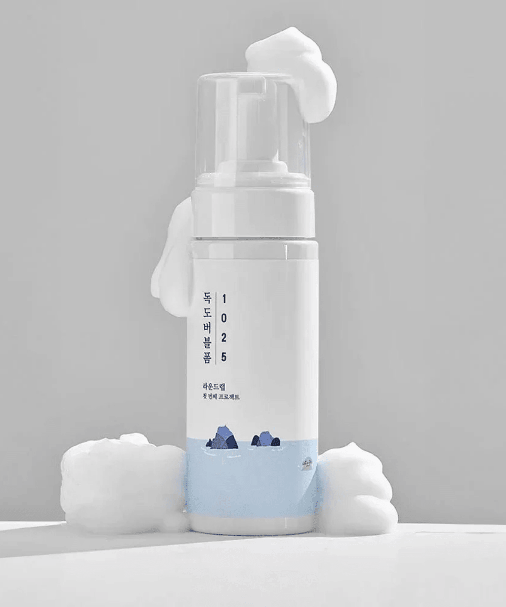 Round Lab 1025 Dokdo Bubble Foam Korean Skincare | VELVET GLOW