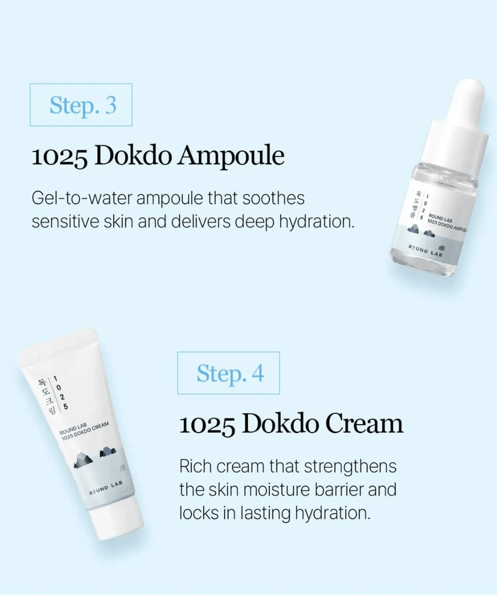 Round Lab 1025 Dokdo Trial Kit Korean Skincare | VELVET GLOW