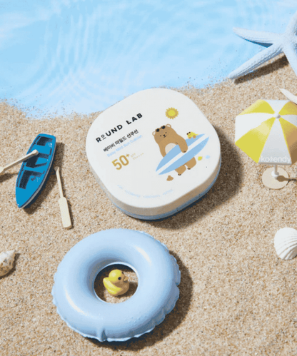 Round Lab Baby Mild Sun Cushion SPF 50+ PA++++ Korean Skincare | VELVET GLOW