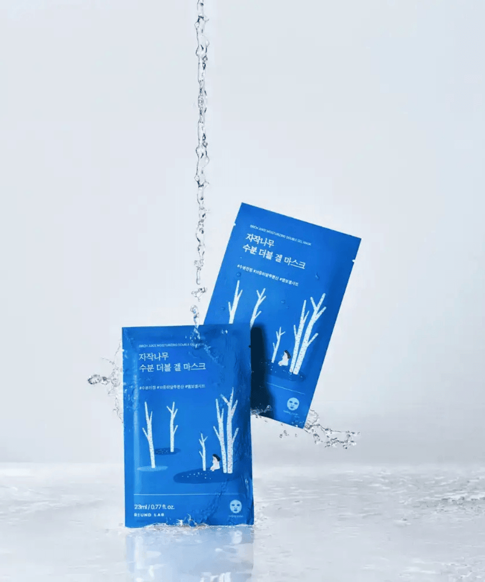 Round Lab Birch Juice Moisturizing Double Gel Mask Korean Skincare | VELVET GLOW